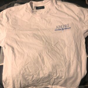 White and blue Amiri shirt